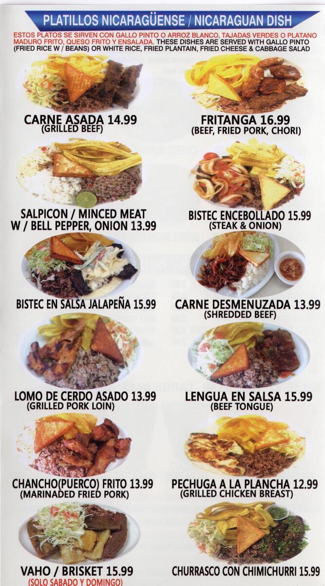 Sabor Nicaragüense Restaurant